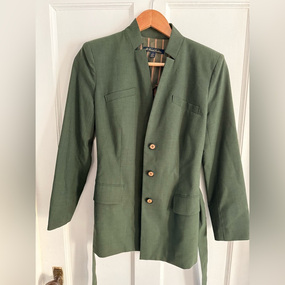 Brooks Brothers Olive Trench Coat
